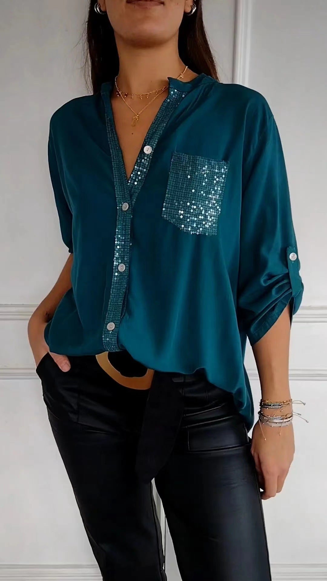 Sparkly Patchwork Top