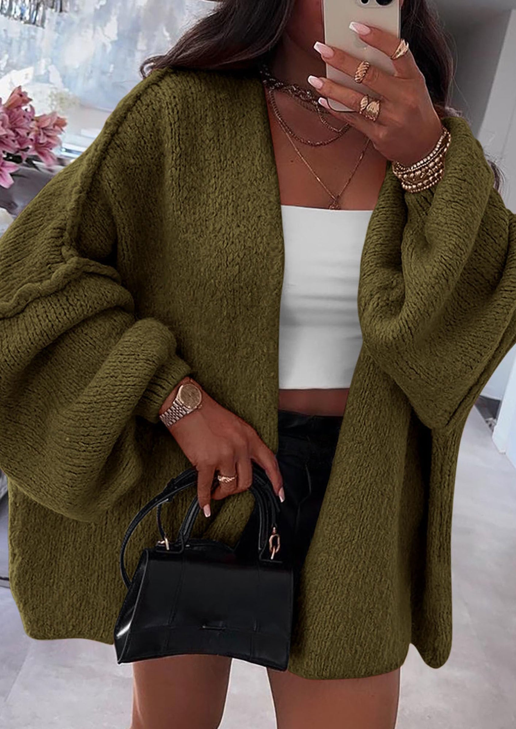 Aura Universe Women's Fall Cardigan Sweater