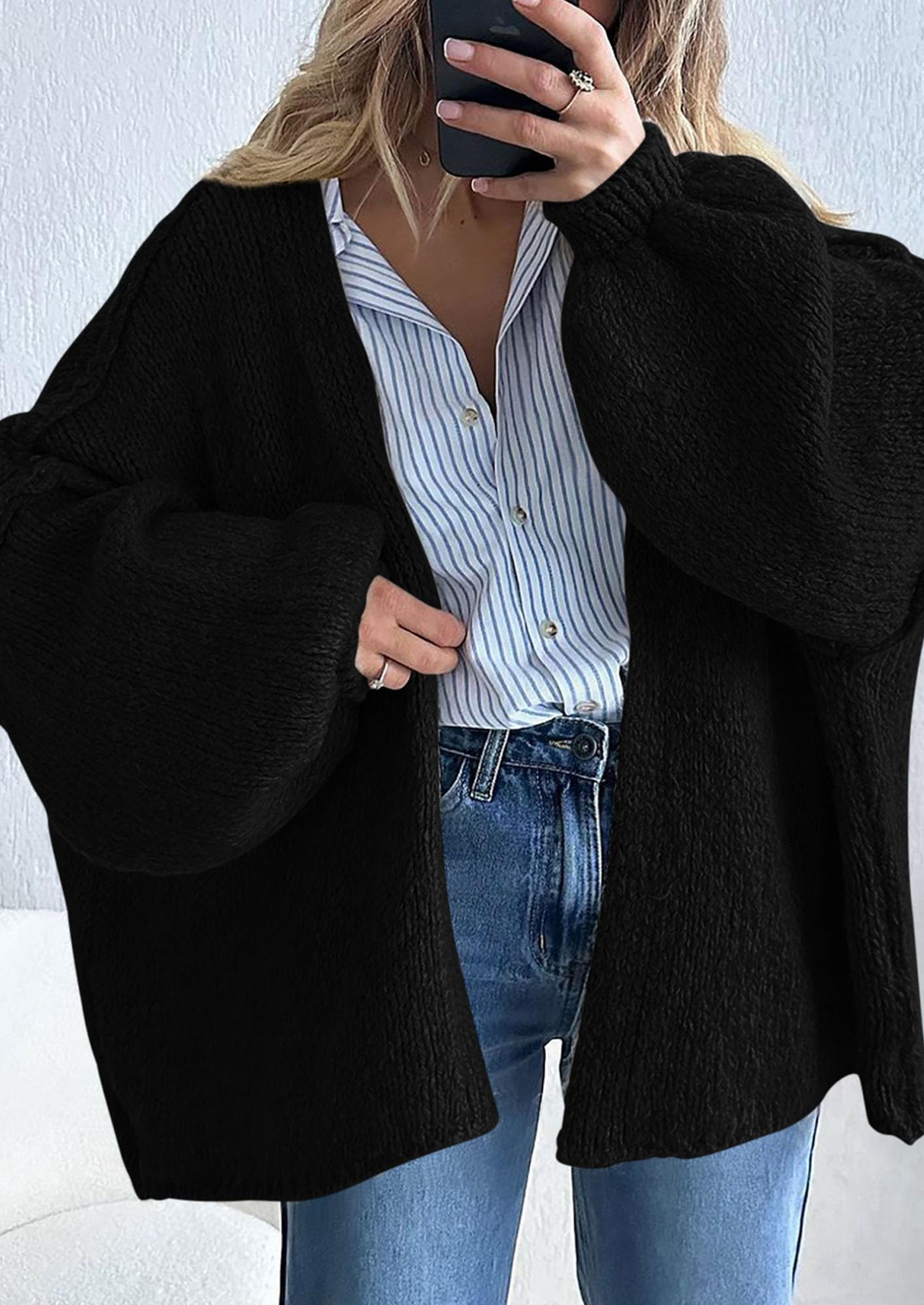 Aura Universe Women's Fall Cardigan Sweater
