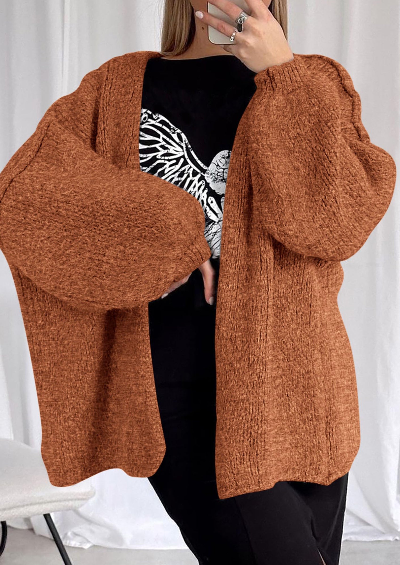 Aura Universe Women's Fall Cardigan Sweater