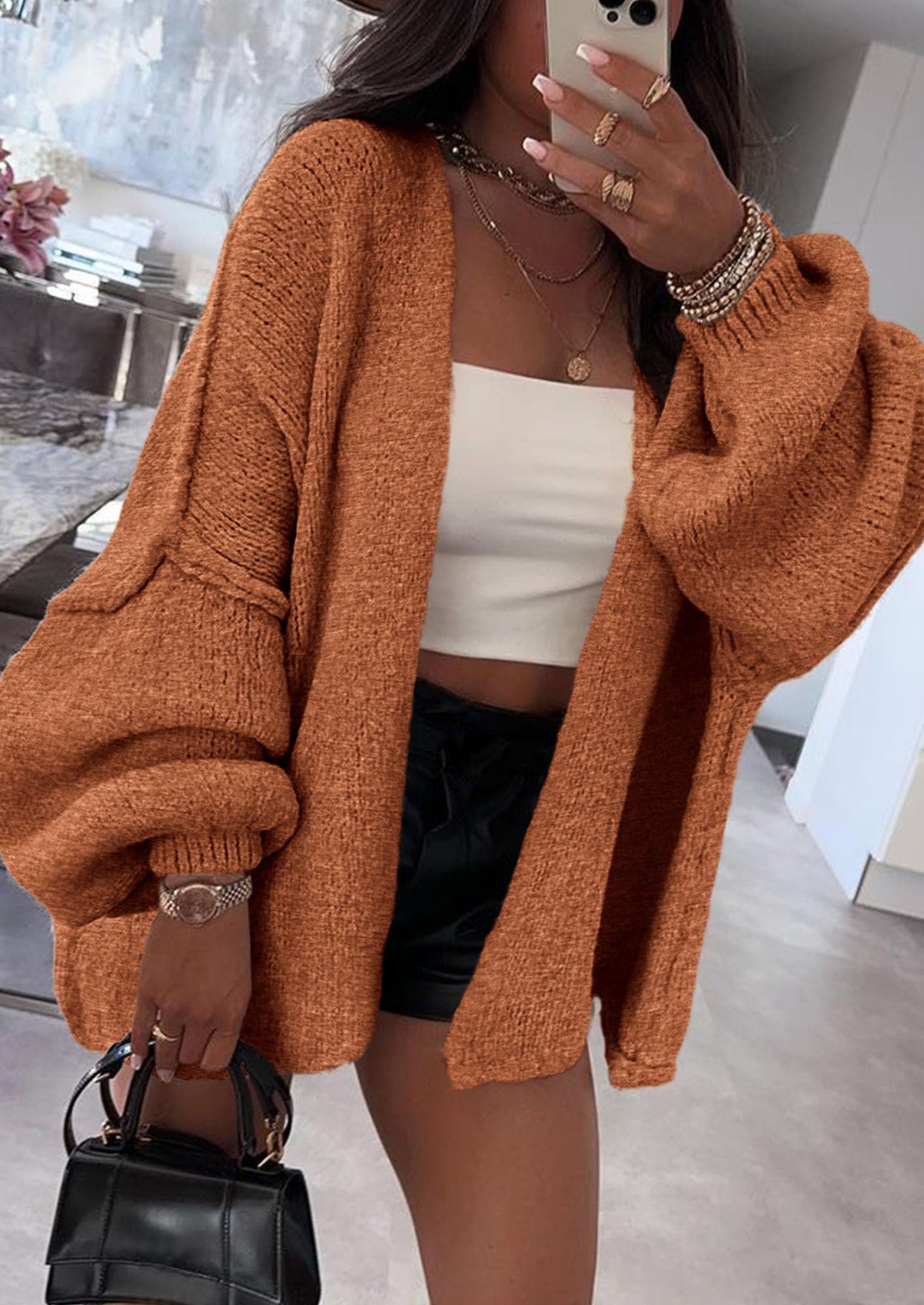 Aura Universe Women's Fall Cardigan Sweater