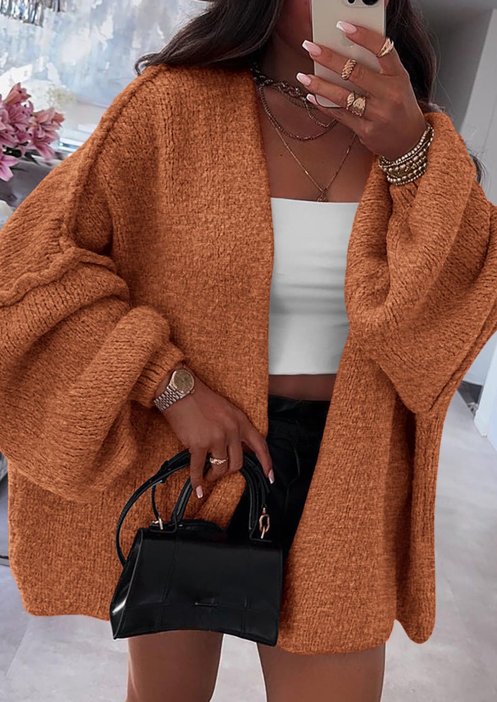 Aura Universe Women's Fall Cardigan Sweater