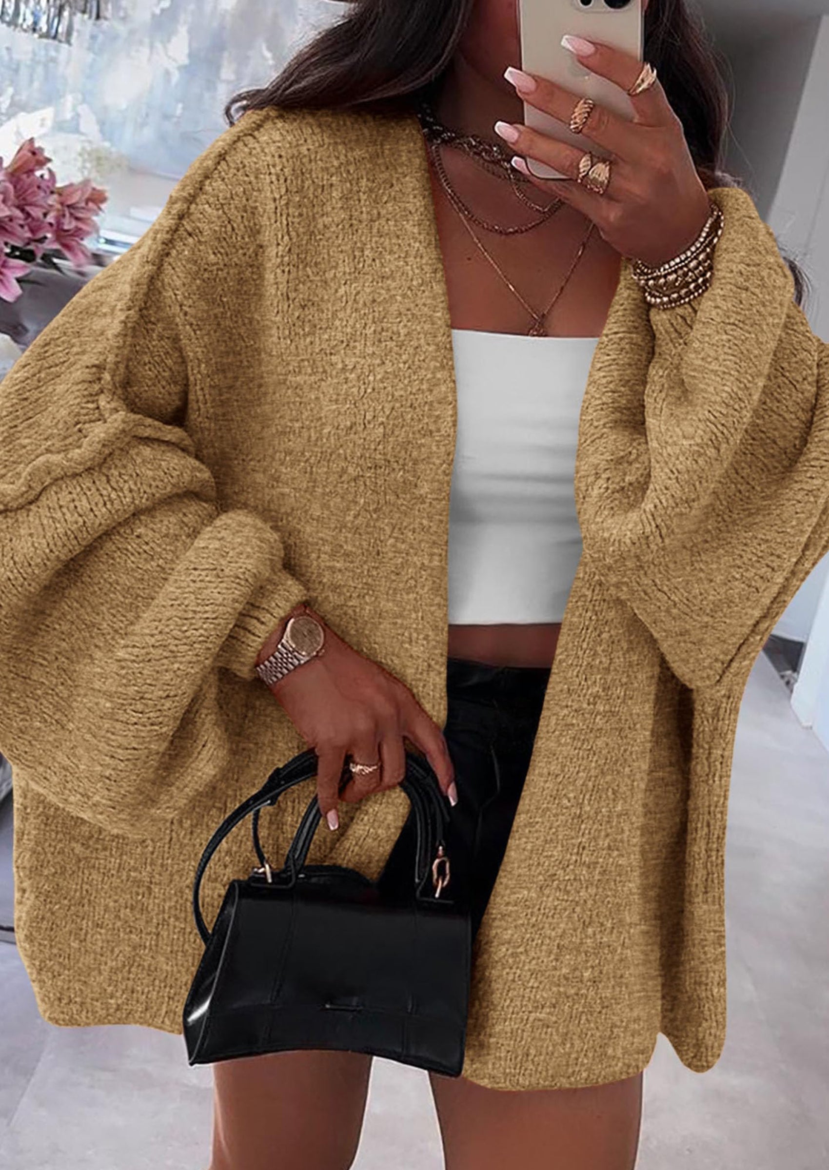 Aura Universe Women's Fall Cardigan Sweater