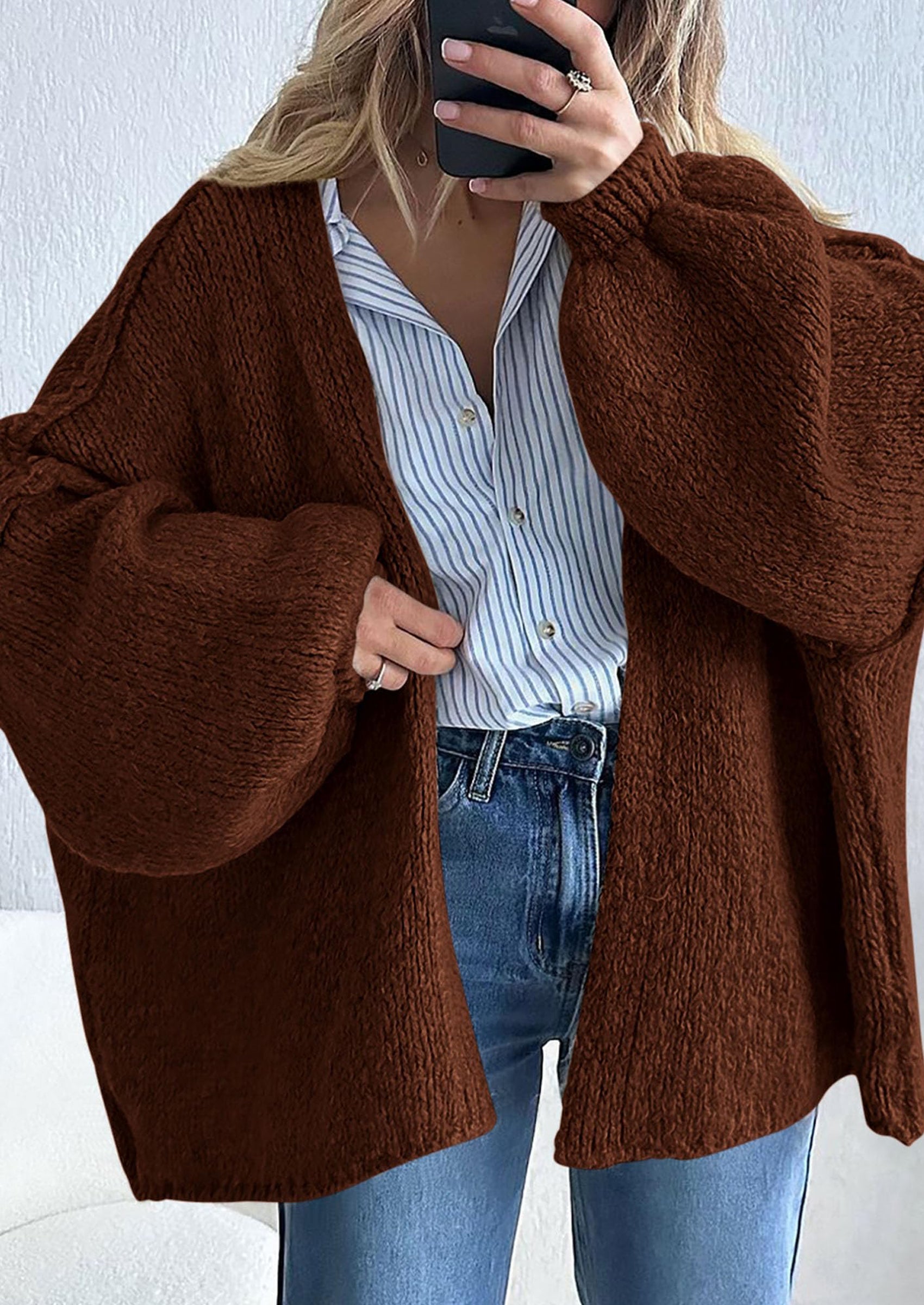 Aura Universe Women's Fall Cardigan Sweater