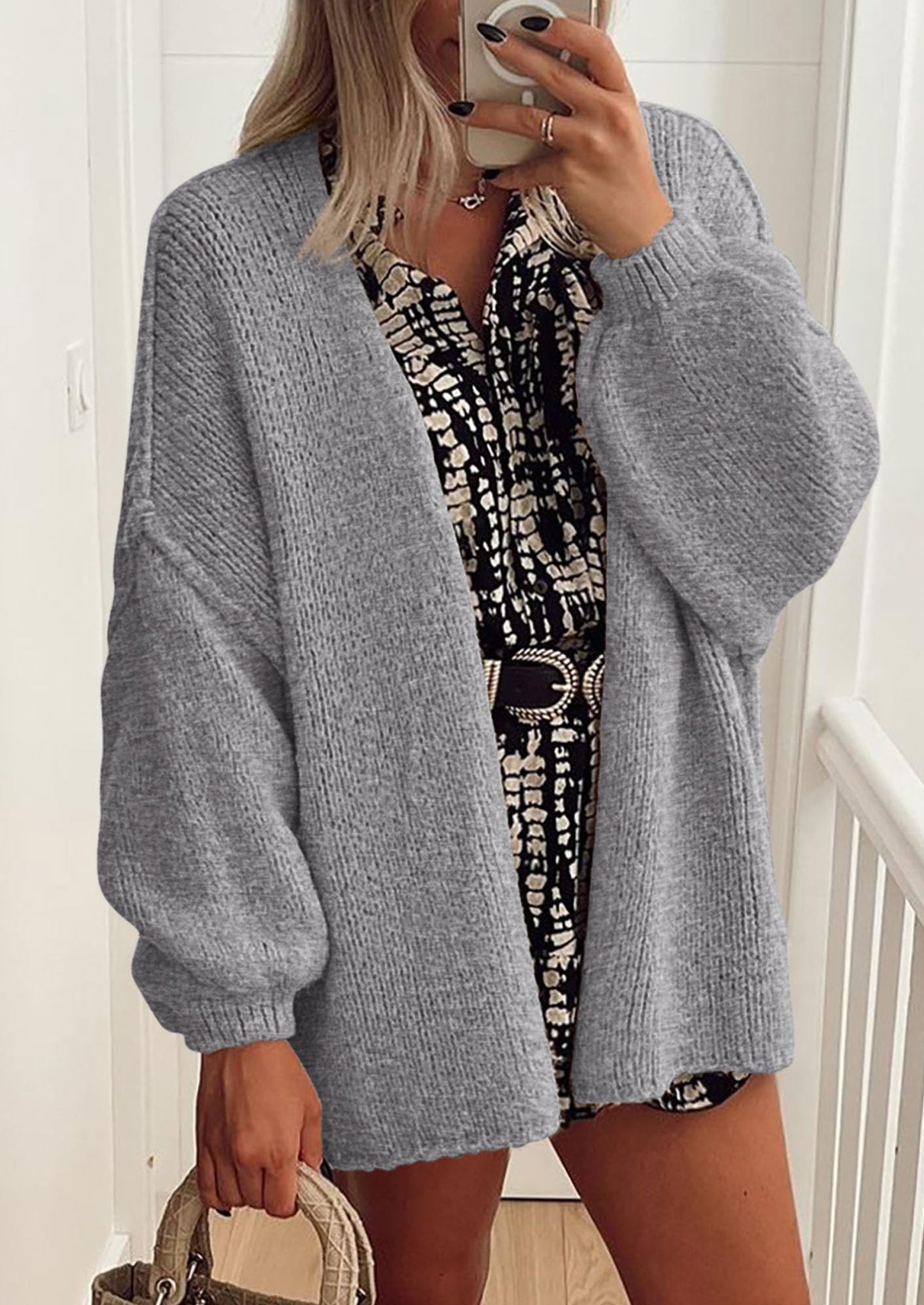Aura Universe Women's Fall Cardigan Sweater