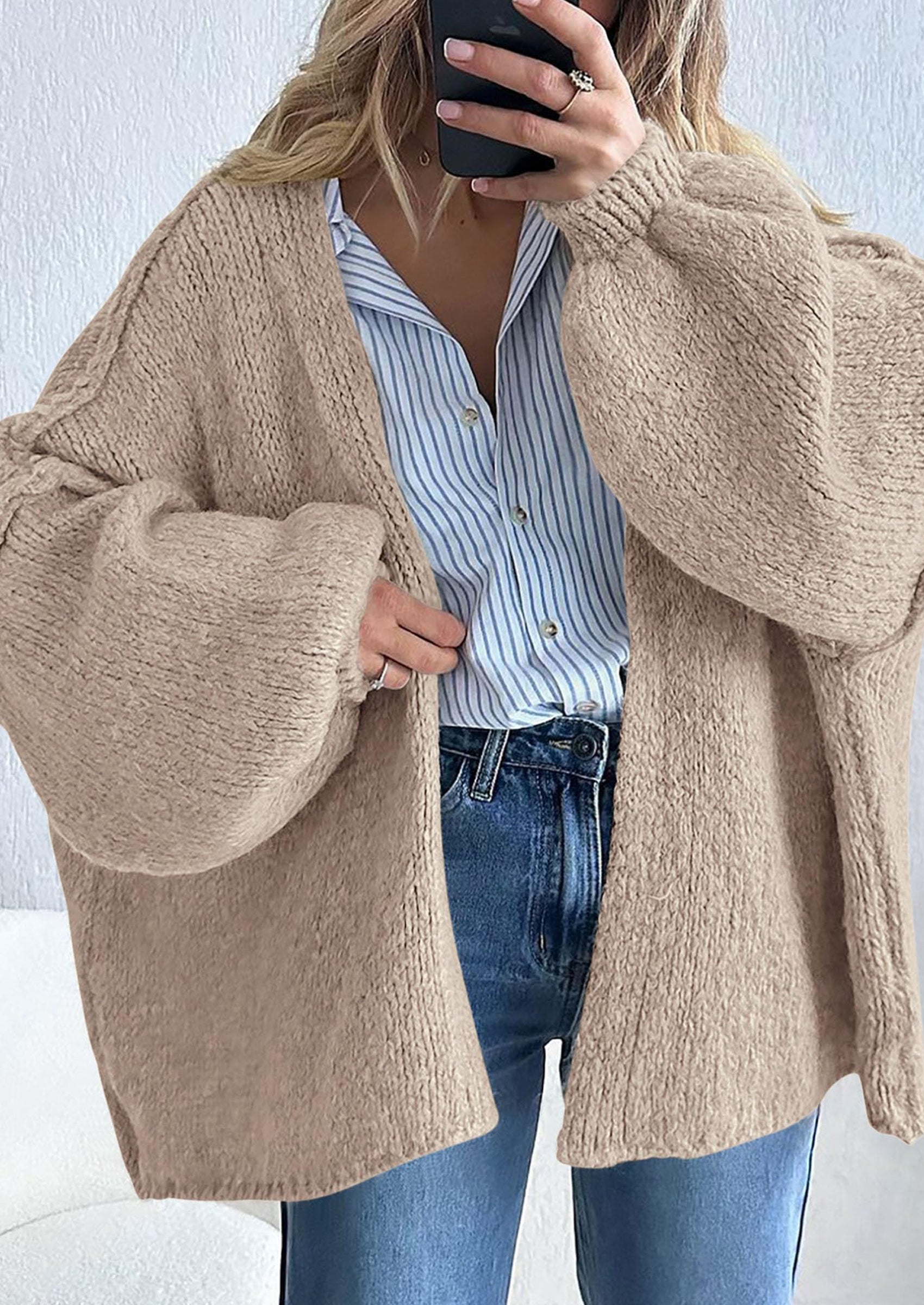 Aura Universe Women's Fall Cardigan Sweater