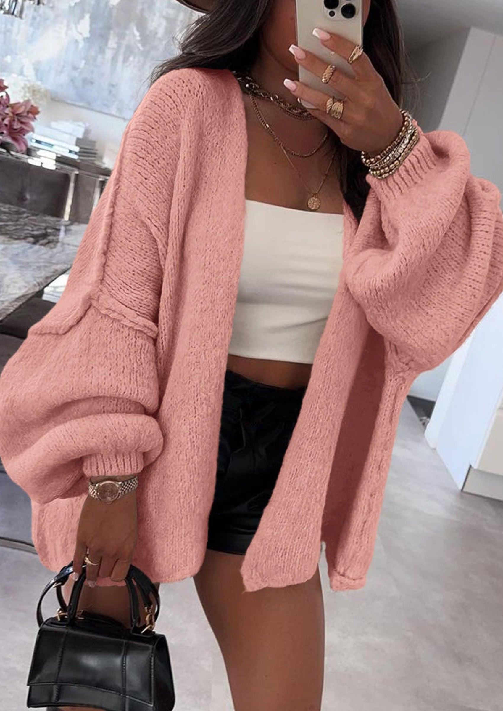 Aura Universe Women's Fall Cardigan Sweater