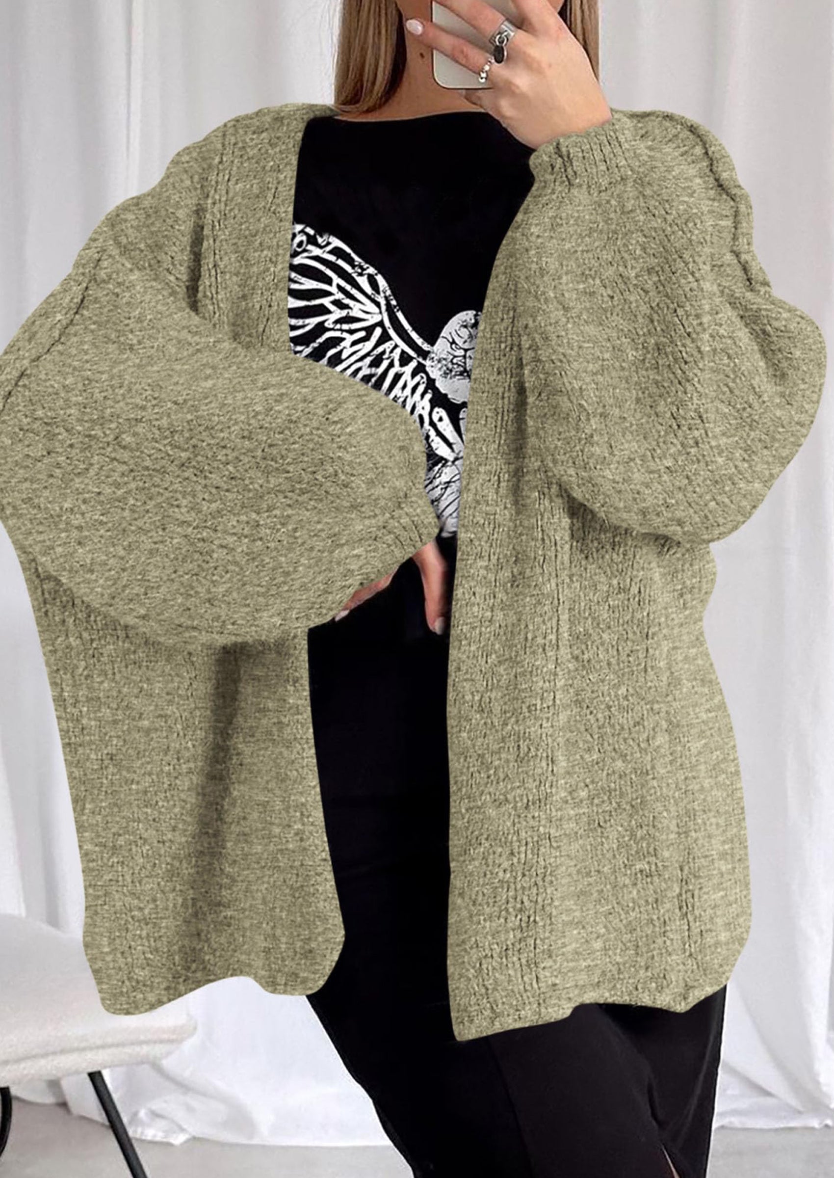 Aura Universe Women's Fall Cardigan Sweater