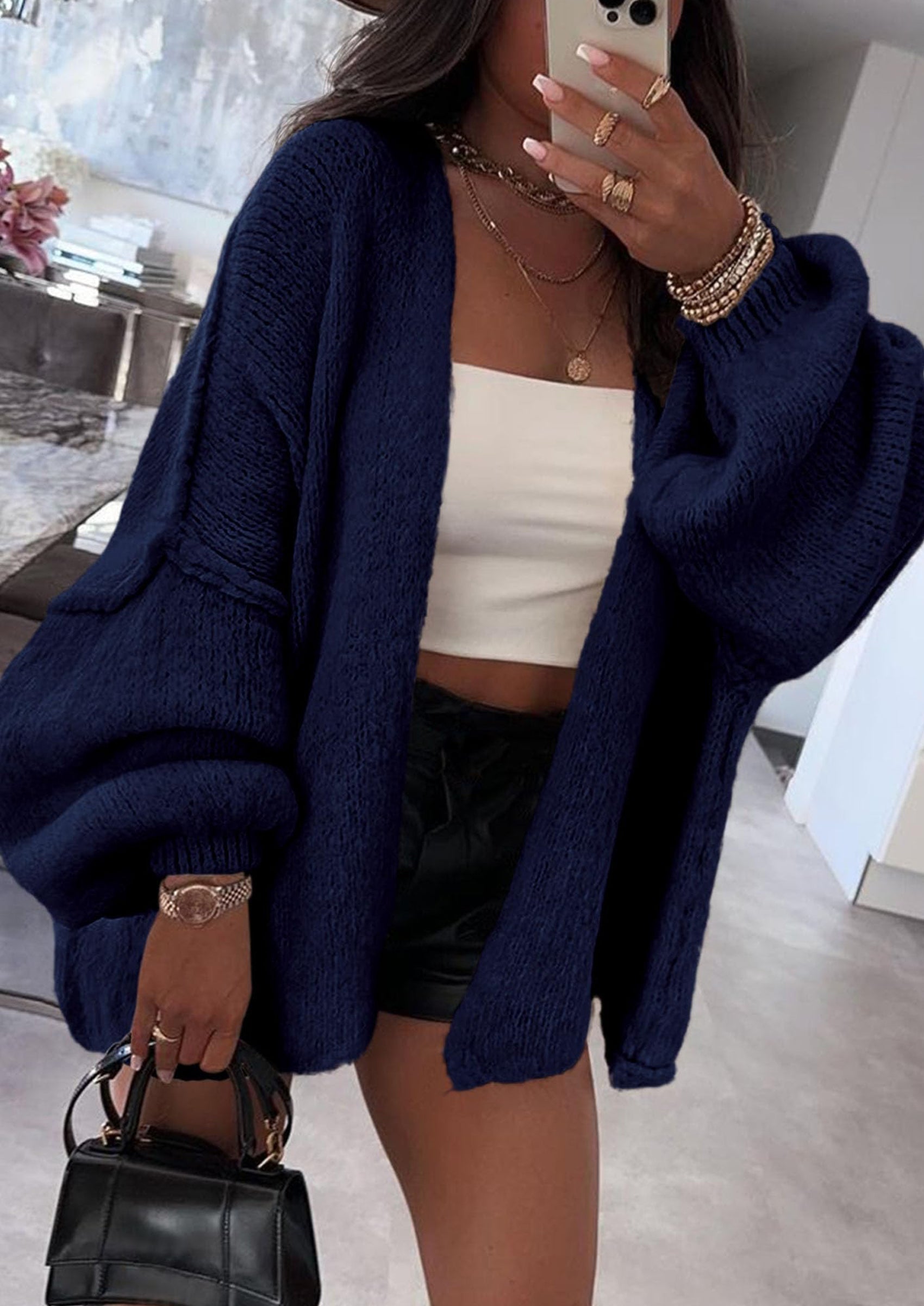 Aura Universe Women's Fall Cardigan Sweater