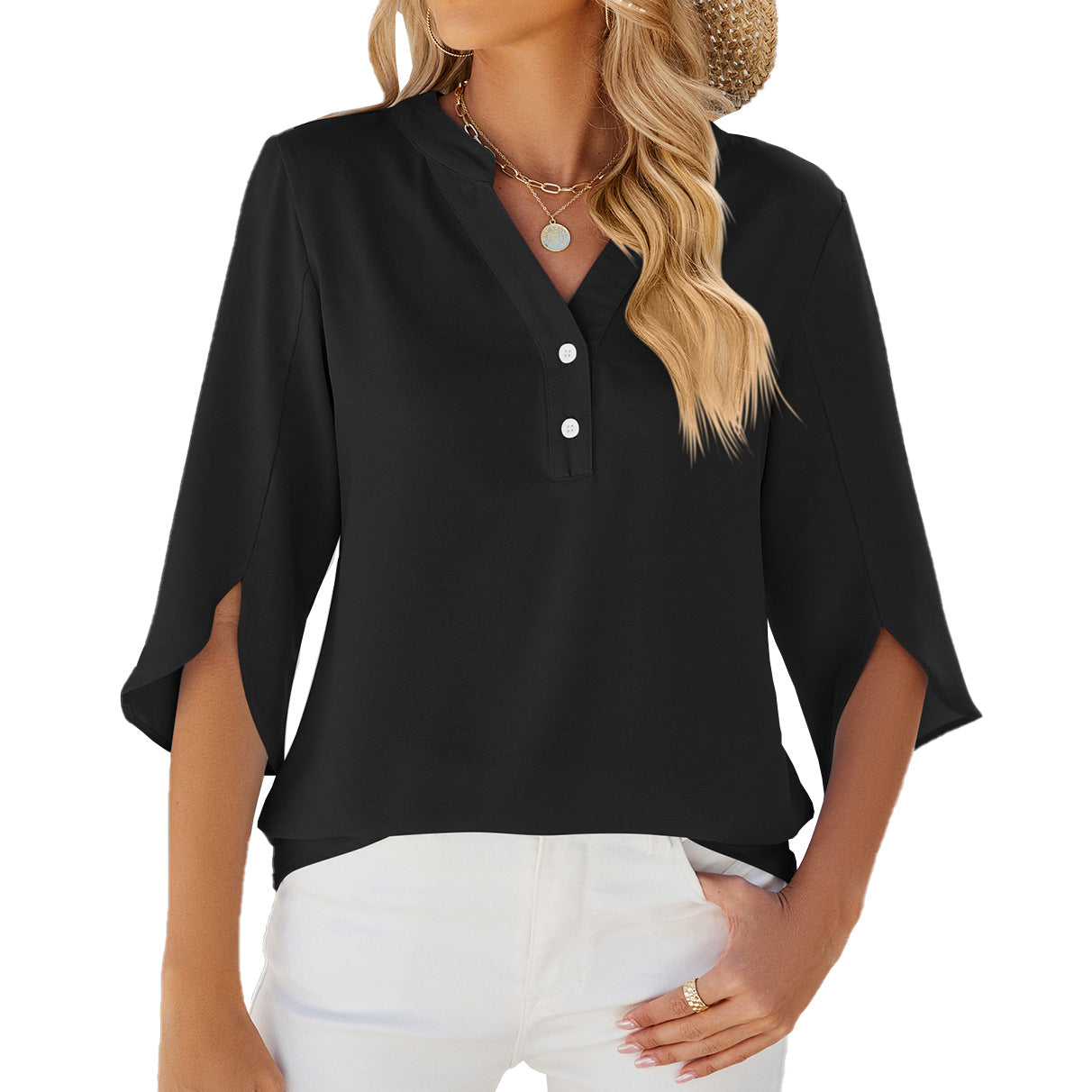 AURA Women's Casual Blouse