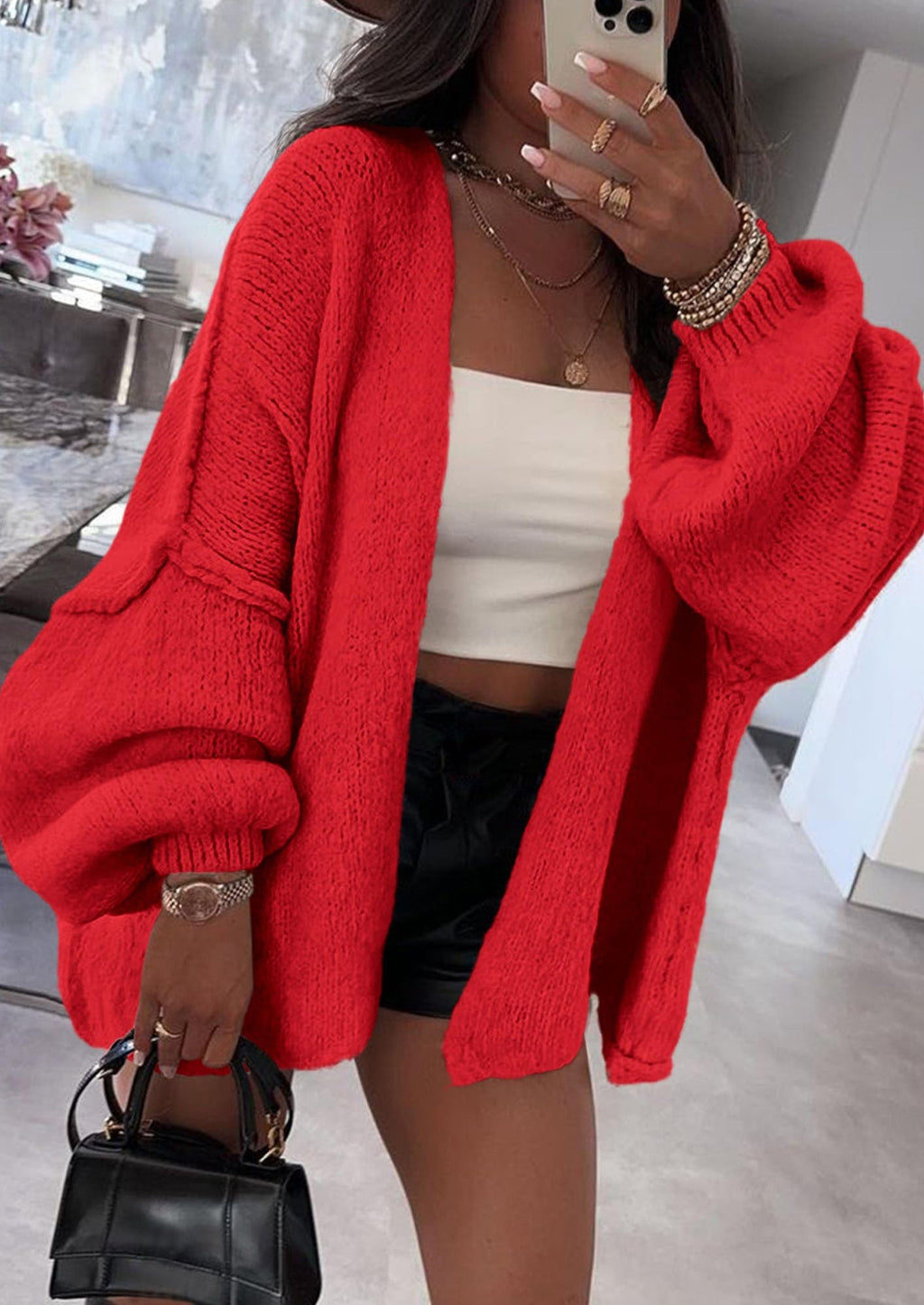 Aura Universe Women's Fall Cardigan Sweater