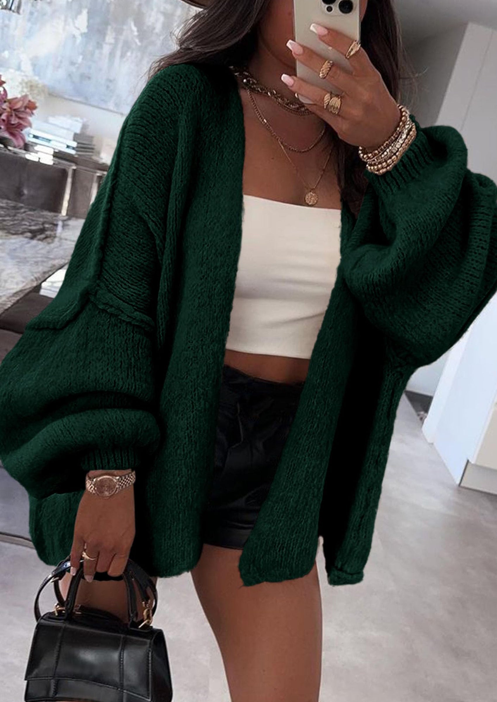Aura Universe Women's Fall Cardigan Sweater