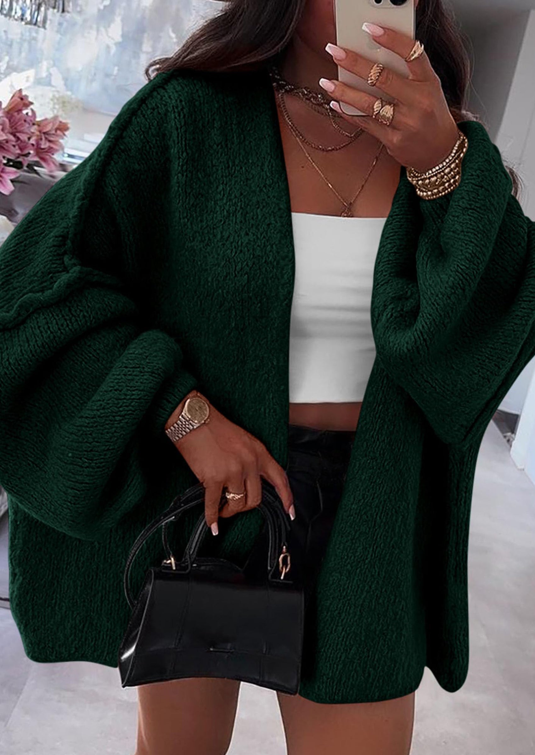 Aura Universe Women's Fall Cardigan Sweater