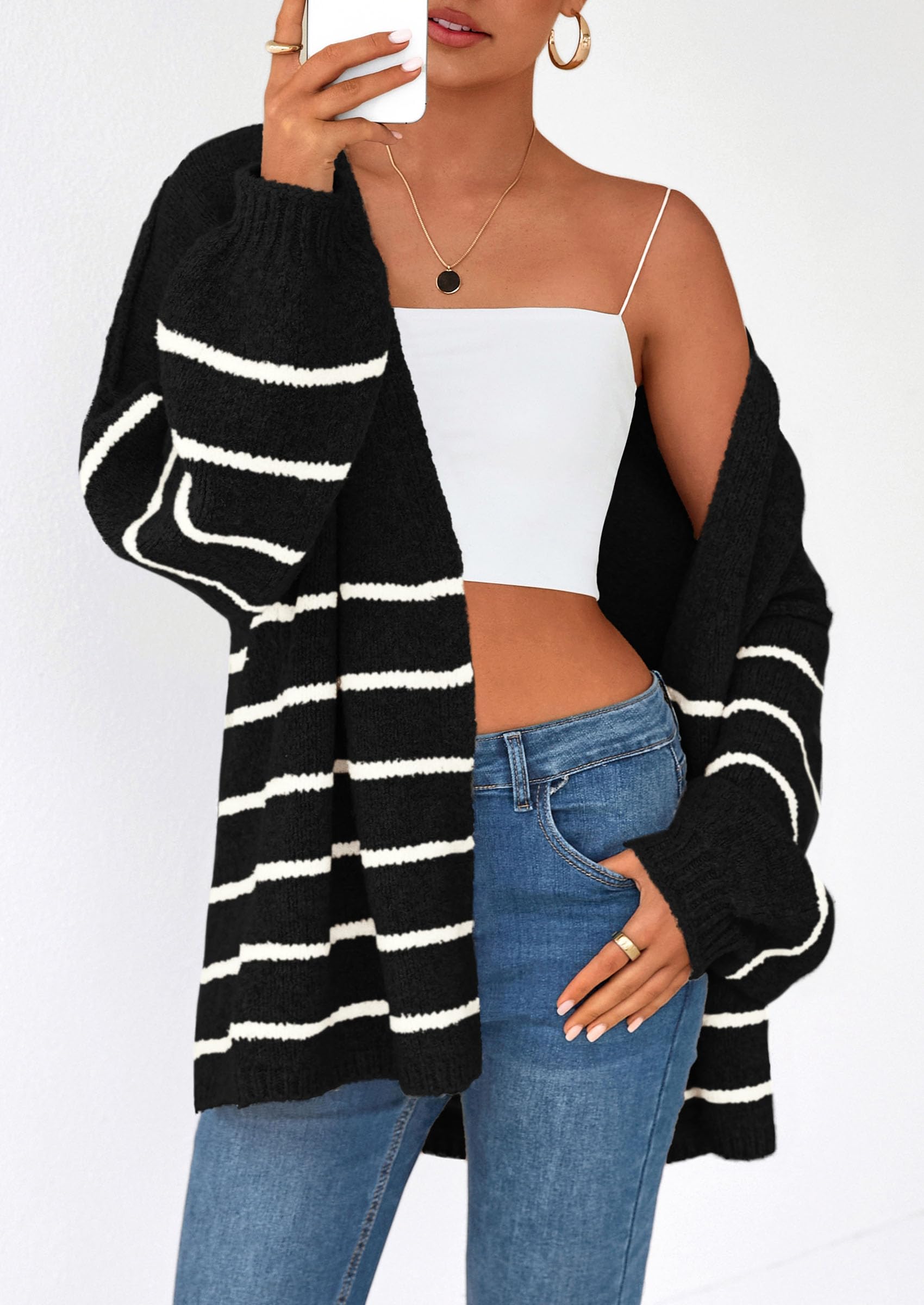 Aura Universe Women's Fall Cardigan Sweater