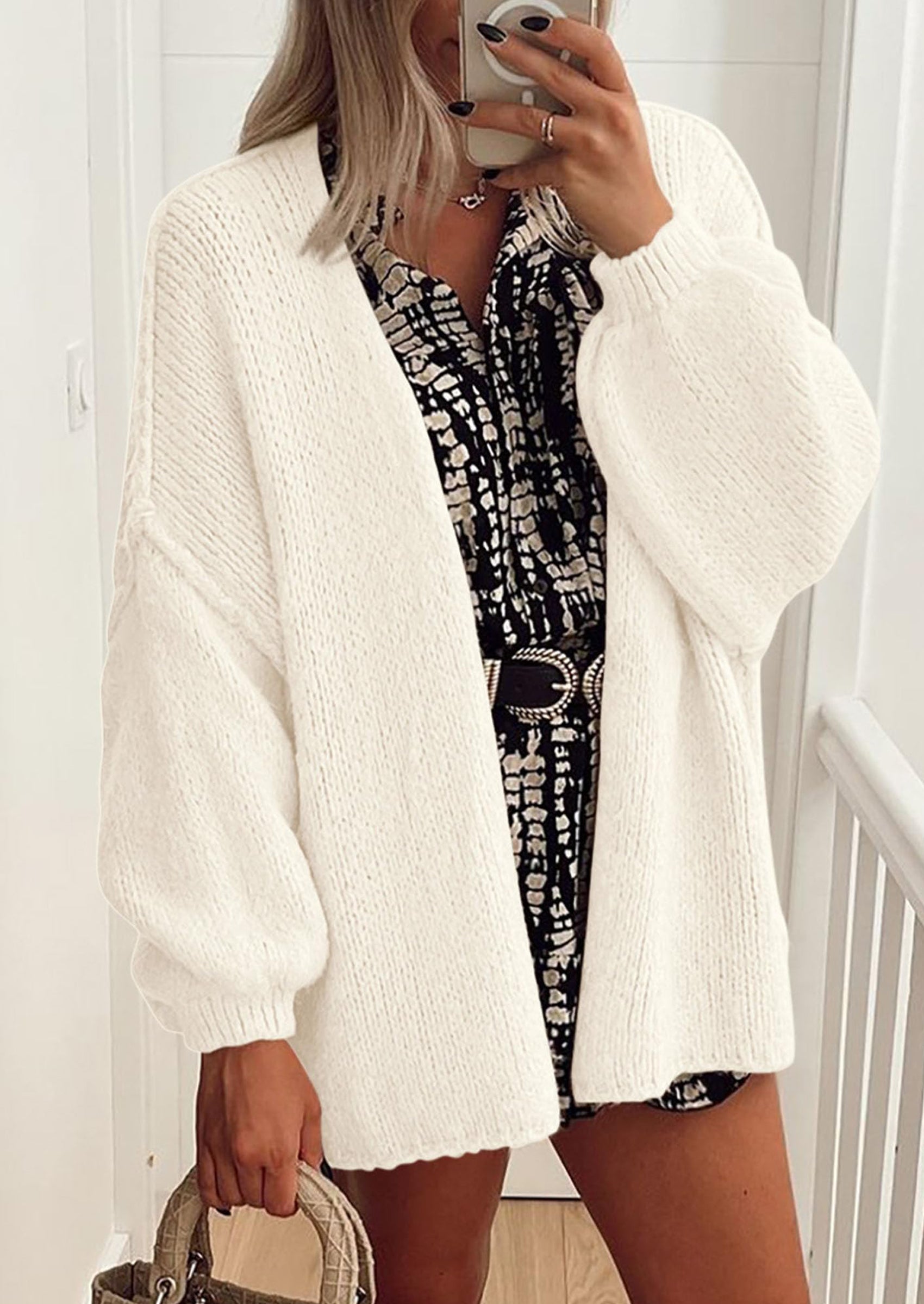 Aura Universe Women's Fall Cardigan Sweater