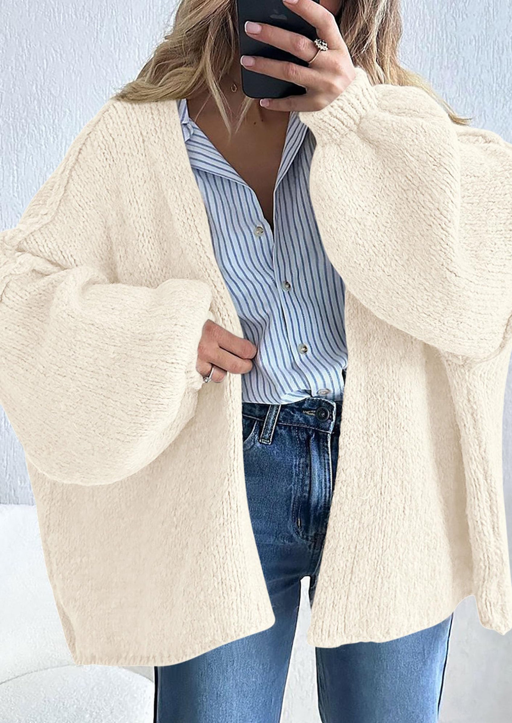 Aura Universe Women's Fall Cardigan Sweater