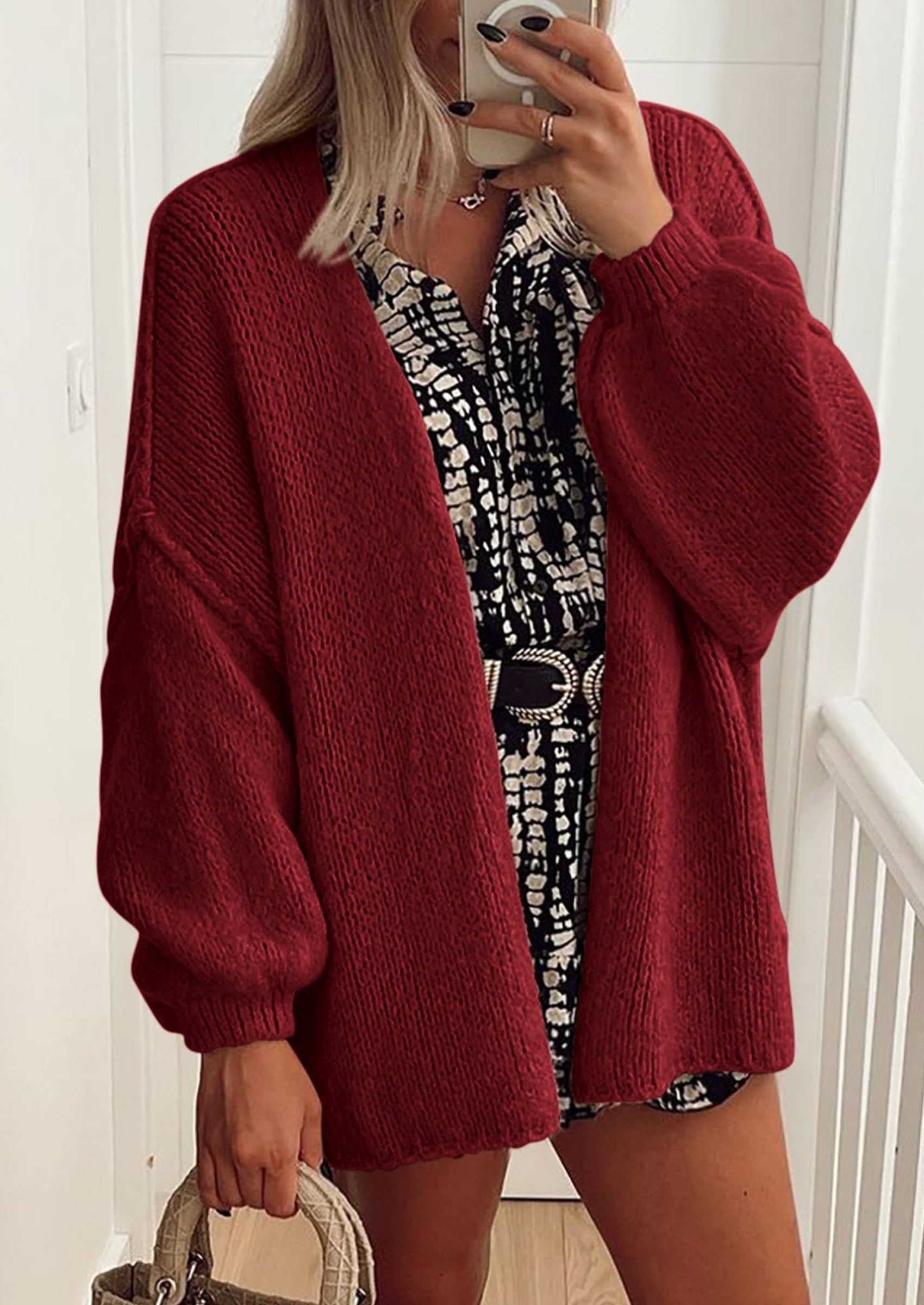Aura Universe Women's Fall Cardigan Sweater