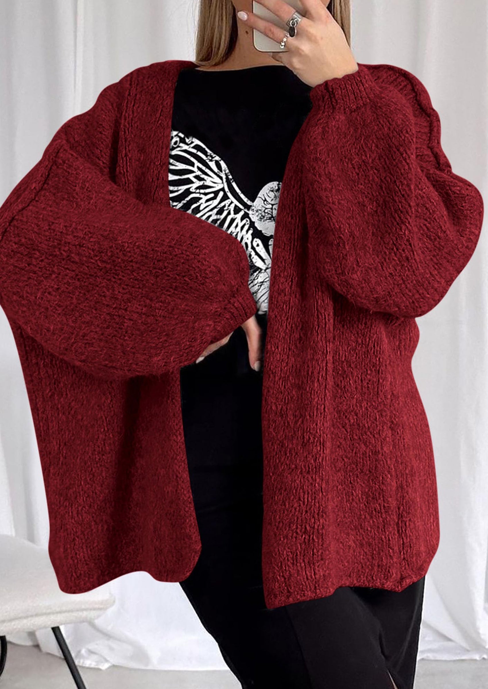 Aura Universe Women's Fall Cardigan Sweater
