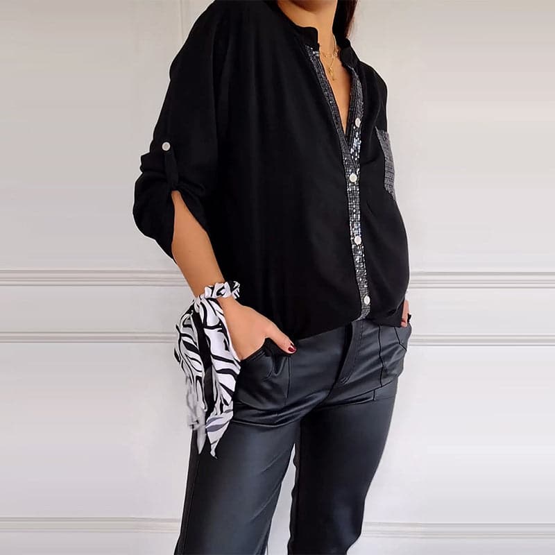Sparkly Patchwork Top