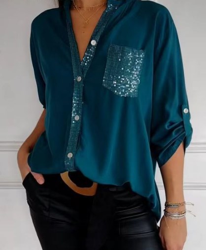 Sparkly Patchwork Top