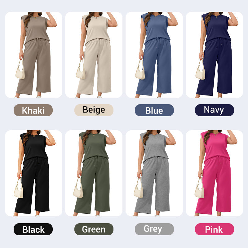 Chic Sleeveless Top & Pants Set