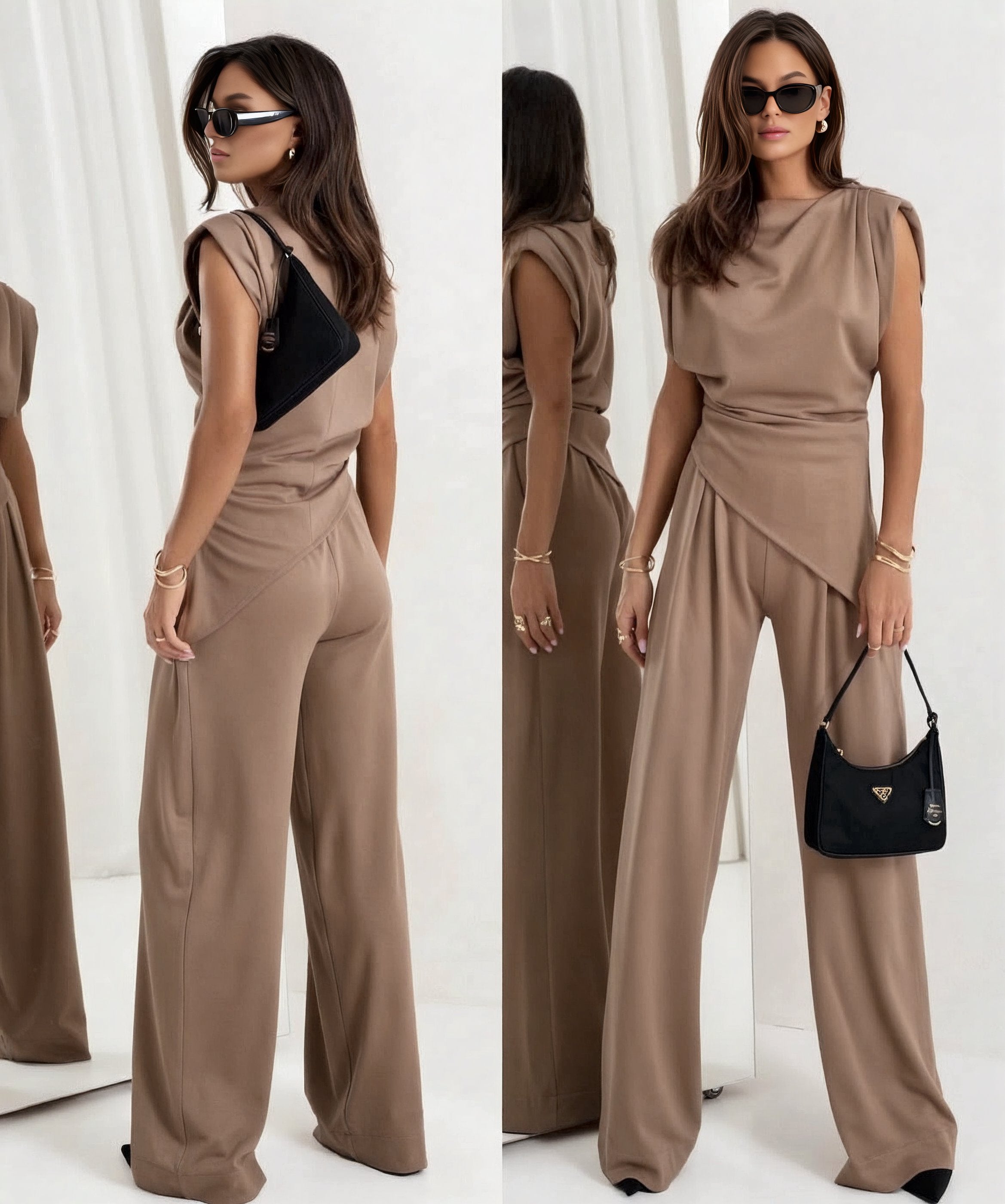 Chic Sleeveless Outfit Set