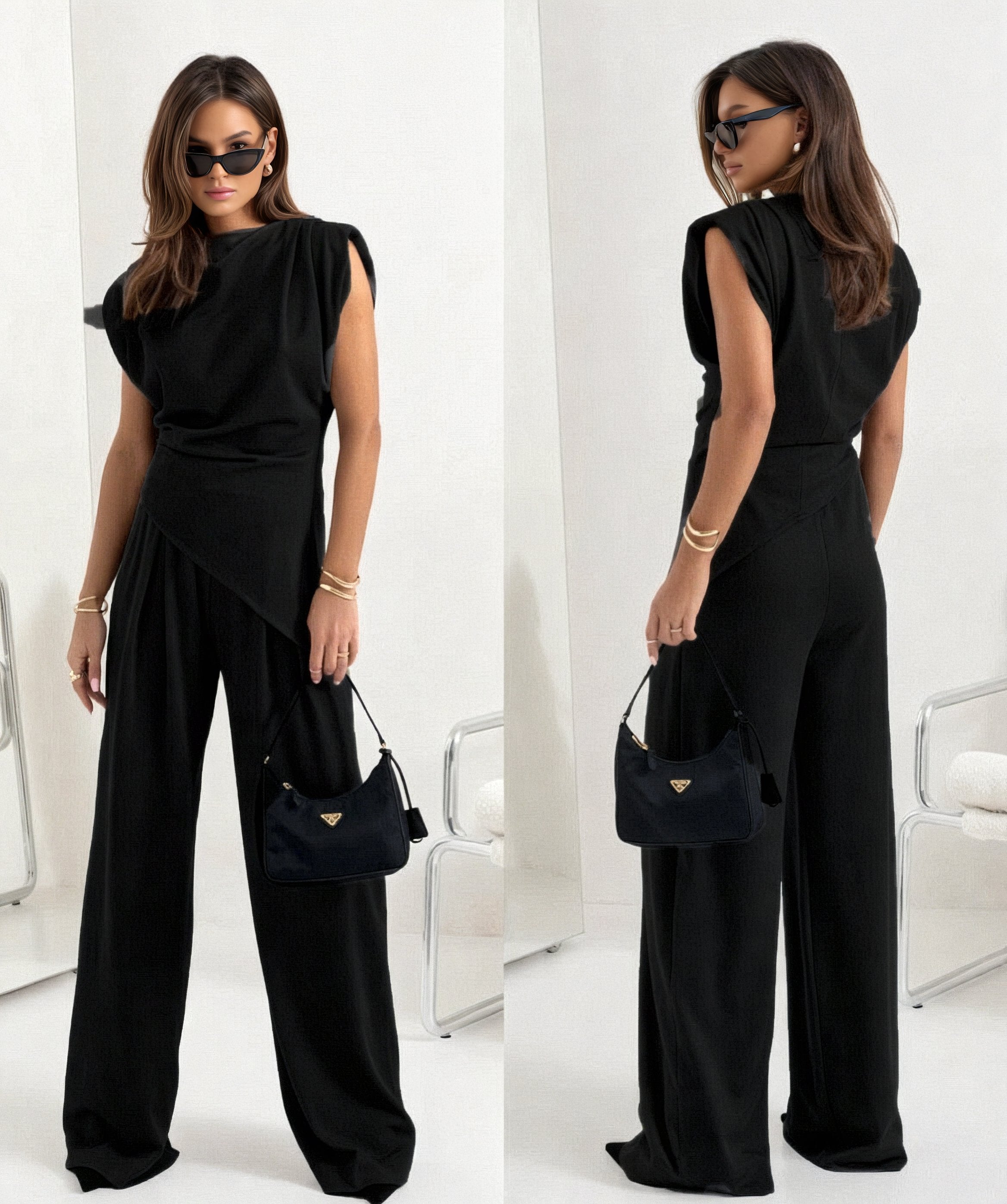 Chic Sleeveless Outfit Set
