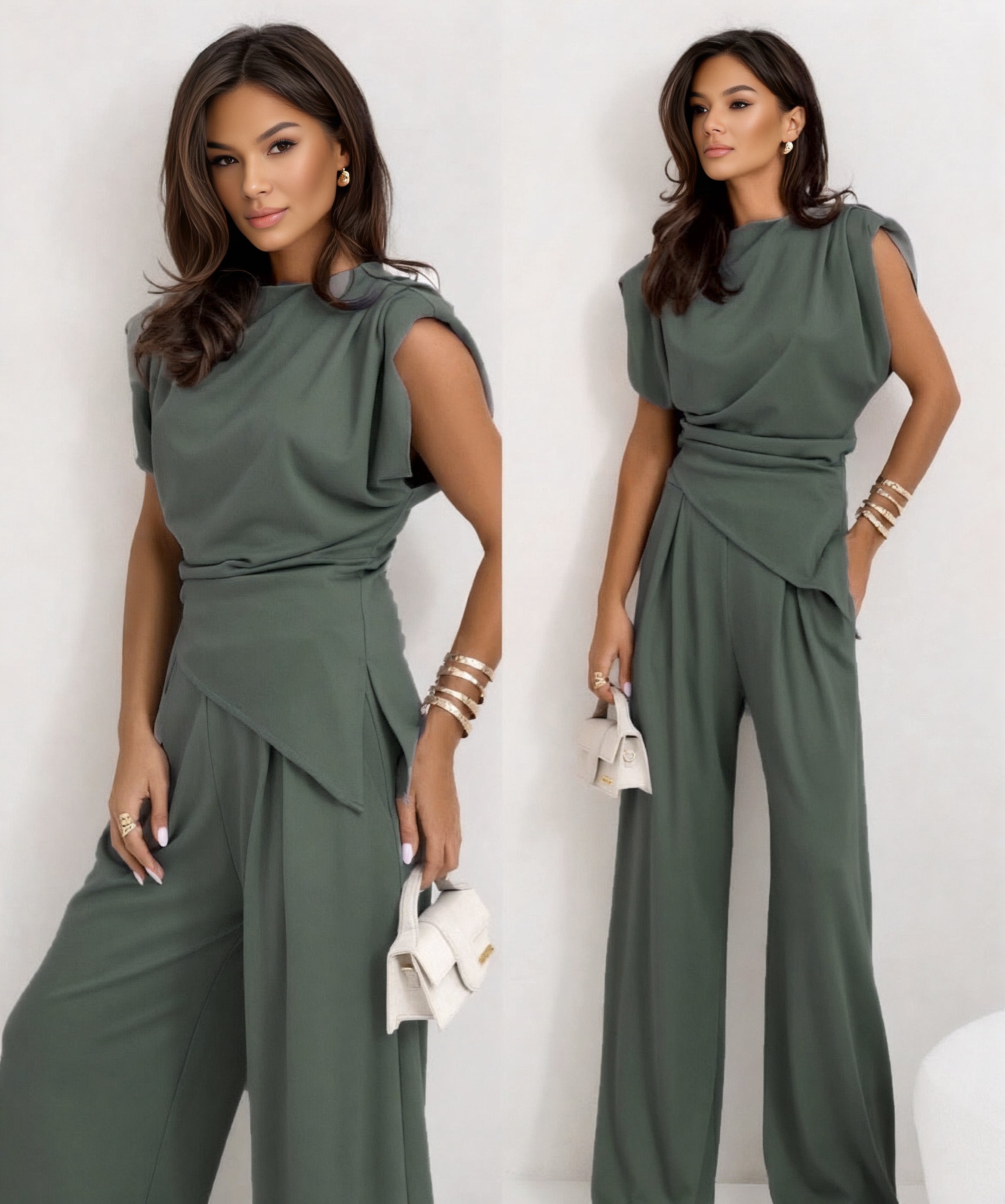 Chic Sleeveless Outfit Set